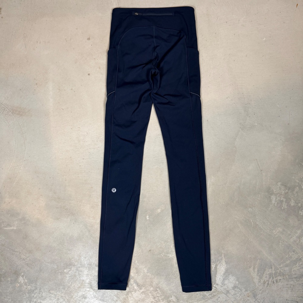 Lululemon Speed Up Tight 28 Full Length Leggings Navy Blue Size 2 W5BJHS